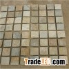 Wooden Yellow Slate Net Paste Paver