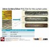 Titanium Golden PVC film for the curtain poles
