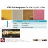 K065 Golden papers for the curtain poles