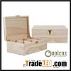 6 Compartments Pine Wooden Tea Box