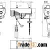 110V 60Hz Mini Electric Hoist With Emergency Stop