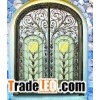 Modern design wrought iron entrance gate