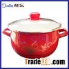 5pcs Same High Quality Enamel Iron With Glass Lid