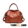 Women's Large Soft Leather Carryall Leather Handbag