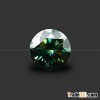 Round 8hearts&8arrows Green Moissanite