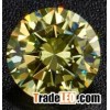 Cubic Zirconia Apple Green  Round