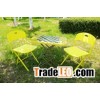 outdoor furniture plastic folding coffee table and cha