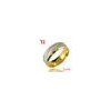 Fashion Jewelry 316L Stainless Steel Gold Ring