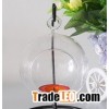 handblowing clear glass candleholder for home decoration