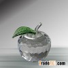 faceted crystal glass apple for christmas  souvenirs gifts