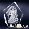 3d laser engraving crystal wedding gift