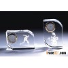 unique design 3d crystal table clock
