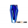 luxurious blue crystal vase for home decoration