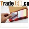 PU leather case cover memo pad with thread