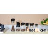 1pc manual glass pepper and salt mill, glass spice grinder