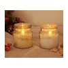 Romantic environmental glass jar candle