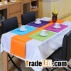Jacquard placemats and runner