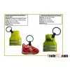 Reflective soft pvc Keyring with Light