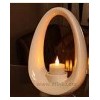 Cream ceramic tea light candle holder