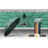 Manual Open Leisure Promotional Umbrella with Aluminum Shaft