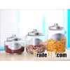 3pcs of large food glass bottles