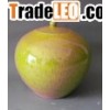 yellow colored glaze porcelain jar