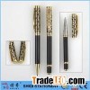 Good Quanlity Fashion Carving Gold Pen Set
