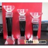 Black Color Crystal Candle Holder, Glass Candle Stick
