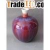 red color transmutation porcelain vase