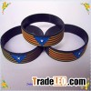 custom made debossed silicone bracelet
