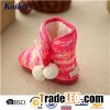 Cashmere Pom Pom Baby Shoe
