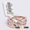 316 stainless  steel rose gold plated finger rings