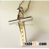Unique Gold & Silver Cross Pendant
