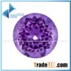 Round Whoelsale AAAAA Purnlish Blue CZ