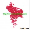 Bright red crystal soil