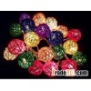 Handmade Rattan Ball  String Lights