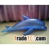 inflatable blue dolphin