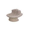hand shape stone bench
