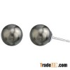 Tahitian Pearl Stud Earrings 10.0-11.0 mm AA+