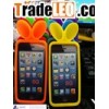 rabbit speaker cover silicone phone case for iphone 5