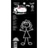 Car Family Sticker--Girl
