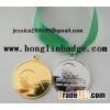 Gold Sports Event medal, Embossed Medal, vintage medal