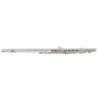 Silver plated open hole flute