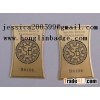 Custom Aluminum label, metal label, embossed bottle sticker