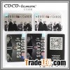 FYD-832 2000mAh 2200mAh 2500mAh credit card size gift power bank with build in cable