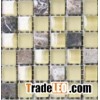 crystal + stone mosaic