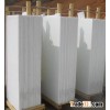 white crystalized glass panel