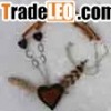 Wood and leather necklace