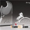 Acrylic Trophy For Badminton Awards