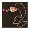 Flower printed necklace
